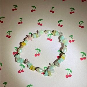 Gemstone Style Colorful Beaded Bracelet